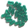 20 4x16mm Two Hole Spacer - Transparent Emerald